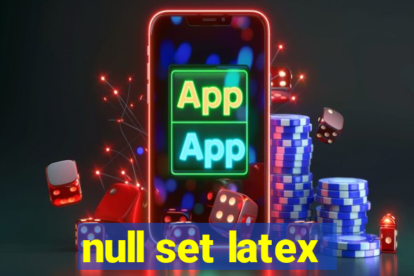 null set latex